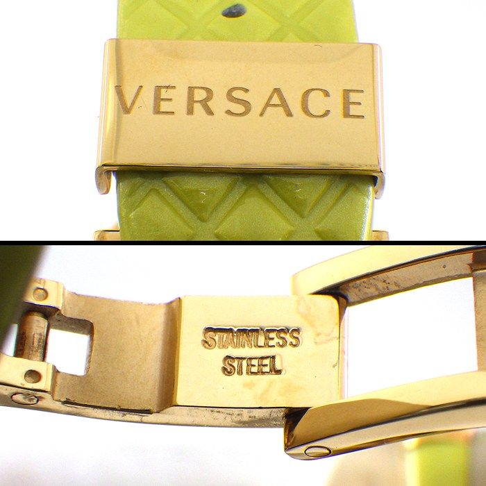 Versace Watch Venitas Vk7 Yellow Dial Leather Quartz Analog — view 6