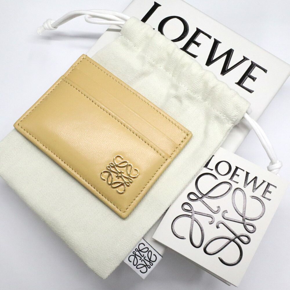Loewe Puffer Anagram Plain Card Holder Dark Butterfly Leather — view 5