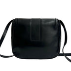 Gucci Vintage GG Logo Leather Shoulder Bag Pochette Crossbody Black — view 3
