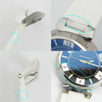 Louis Vuitton Tumble in Black Dial Stainless Steel Rubber Quartz Watch Battery — view 7