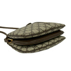 Gucci Vintage Sherry Line GG Logo Leather Mini Shoulder Bag Brown — view 7