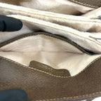 Gucci Vintage Sherry Line GG Logo Leather Mini Shoulder Bag Brown — view 9
