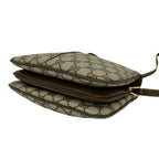 Gucci Vintage Sherry Line GG Logo Leather Mini Shoulder Bag Brown — view 8