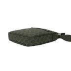 Gucci GG Pattern Small Messenger Bag Leather Crossbody Green — view 8
