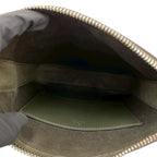 Gucci GG Pattern Small Messenger Bag Leather Crossbody Green — view 9