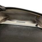 Chanel CC Logo Leather Chain Shoulder Bag Black — view 9
