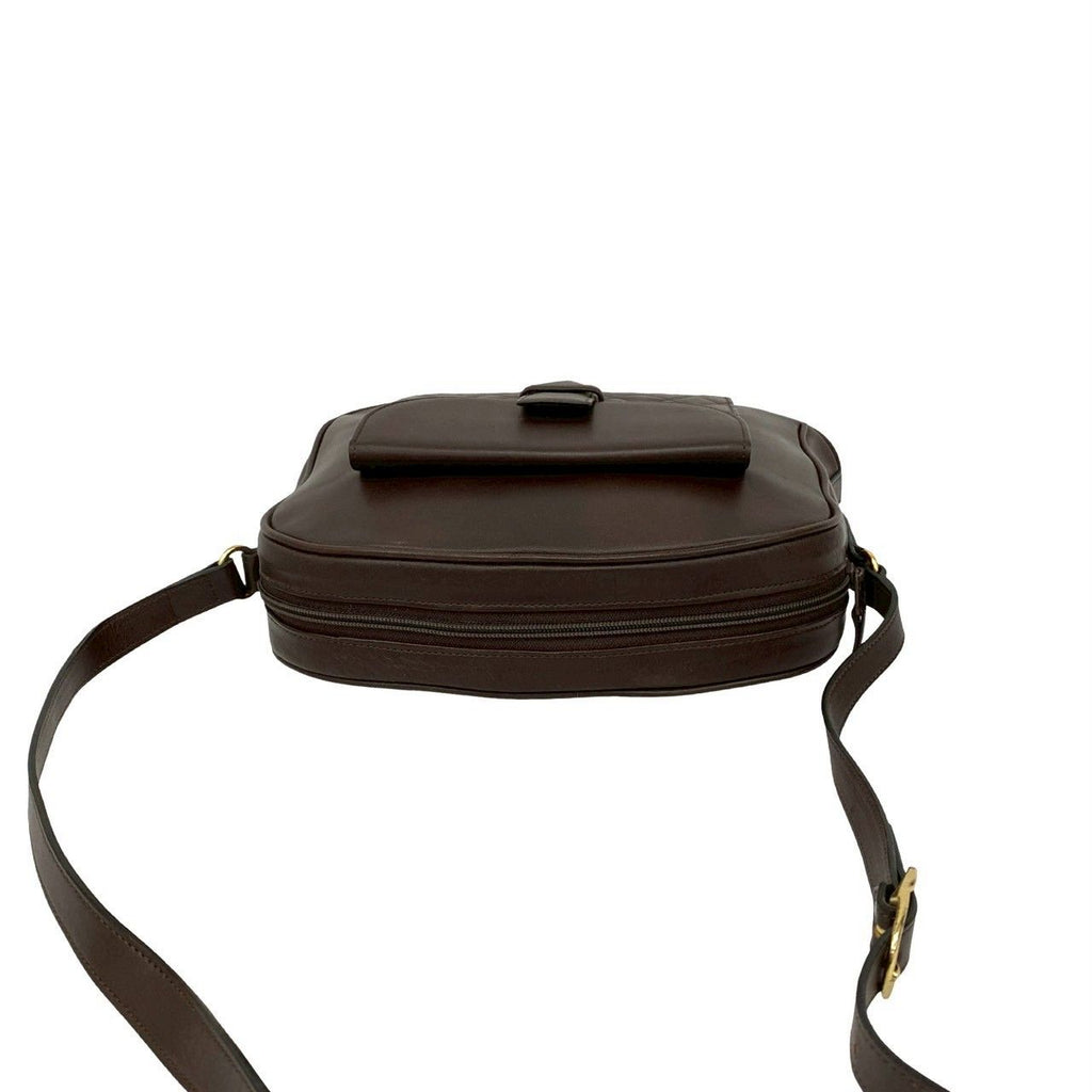 Saint Laurent Yves Vintage Quilted Leather Shoulder Bag Pochette Brown — view 4