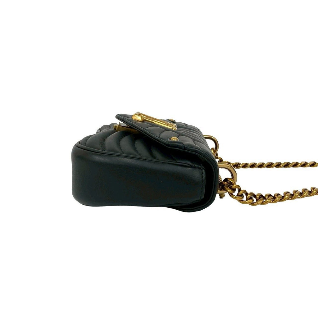 Louis Vuitton Chain PM New Wave Leather 2-Way Shoulder Bag Black — view 6