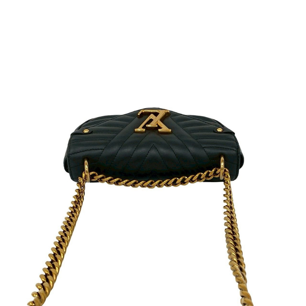 Louis Vuitton Chain PM New Wave Leather 2-Way Shoulder Bag Black — view 4