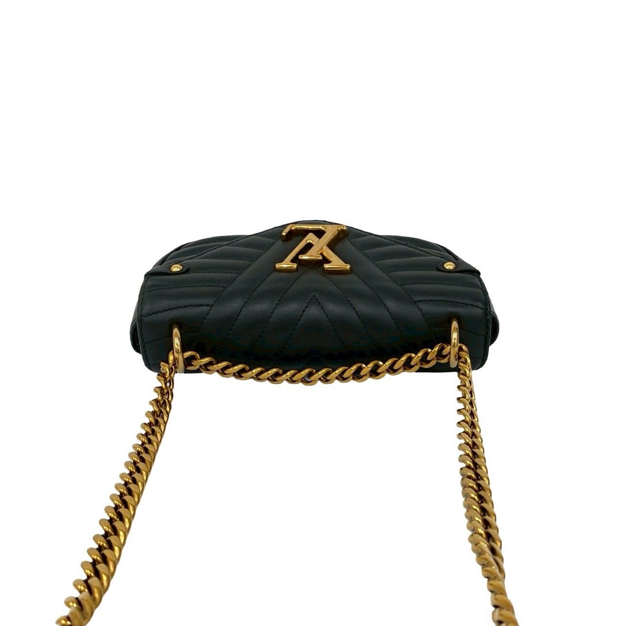 Louis Vuitton Chain PM New Wave Leather 2-Way Shoulder Bag Black — view 4