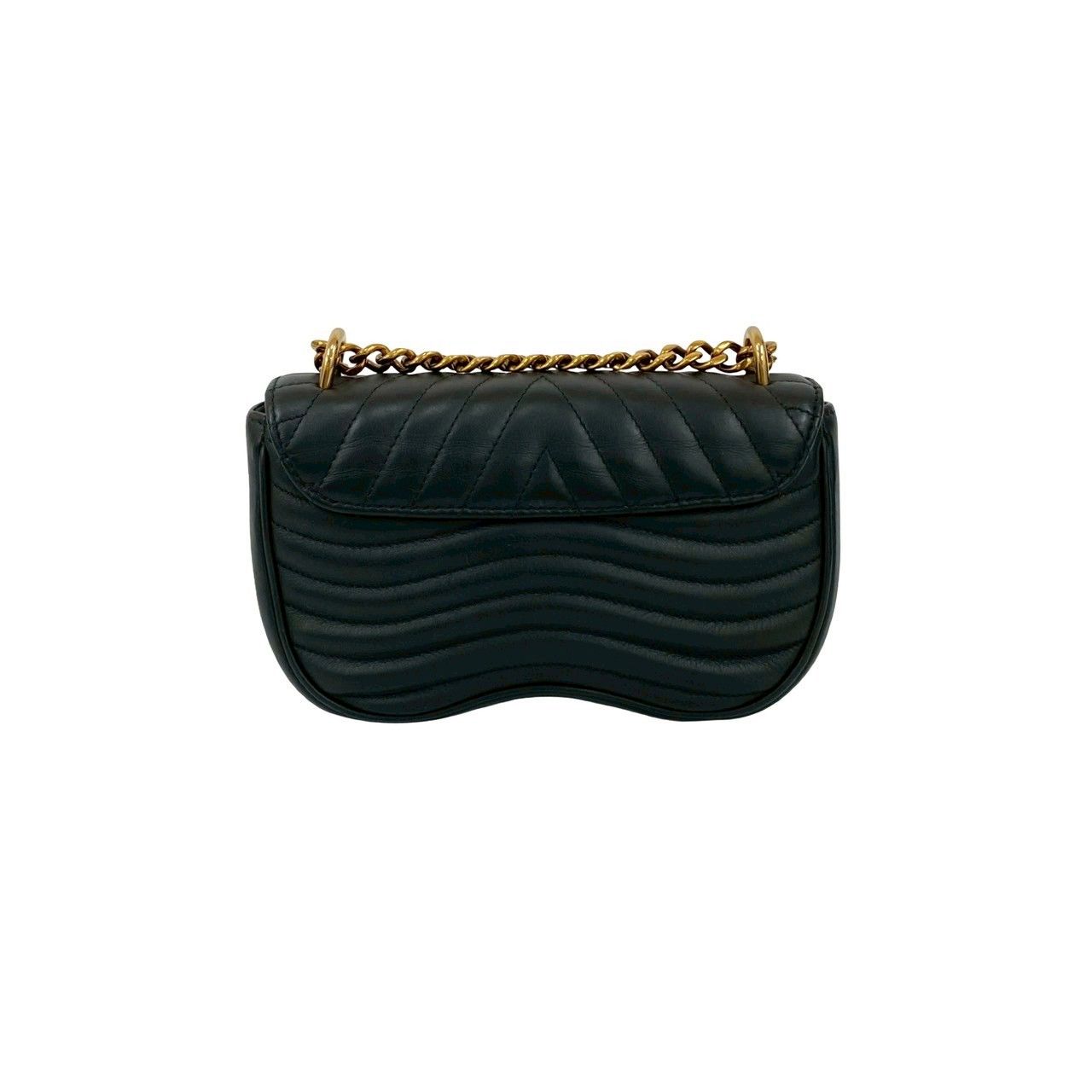 Louis Vuitton Chain PM New Wave Leather 2-Way Shoulder Bag Black — view 3
