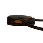 Louis Vuitton Vintage Mini Danube Monogram Leather Shoulder Bag Pochette Brown — view 6