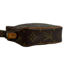 Louis Vuitton Vintage Mini Danube Monogram Leather Shoulder Bag Pochette Brown — view 7