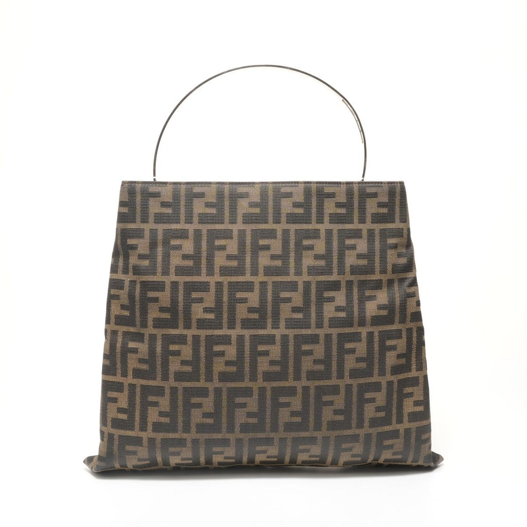Fendi Handbag Zucca Canvas Metal Handle — view 2