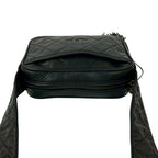 Chanel Quilted CC Logo Fringe Tassel Lambskin Mini Shoulder Bag Black — view 4