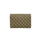 Gucci Dionysus GG Supreme Leather Chain Shoulder Bag Wallet Pochette Brown — view 3