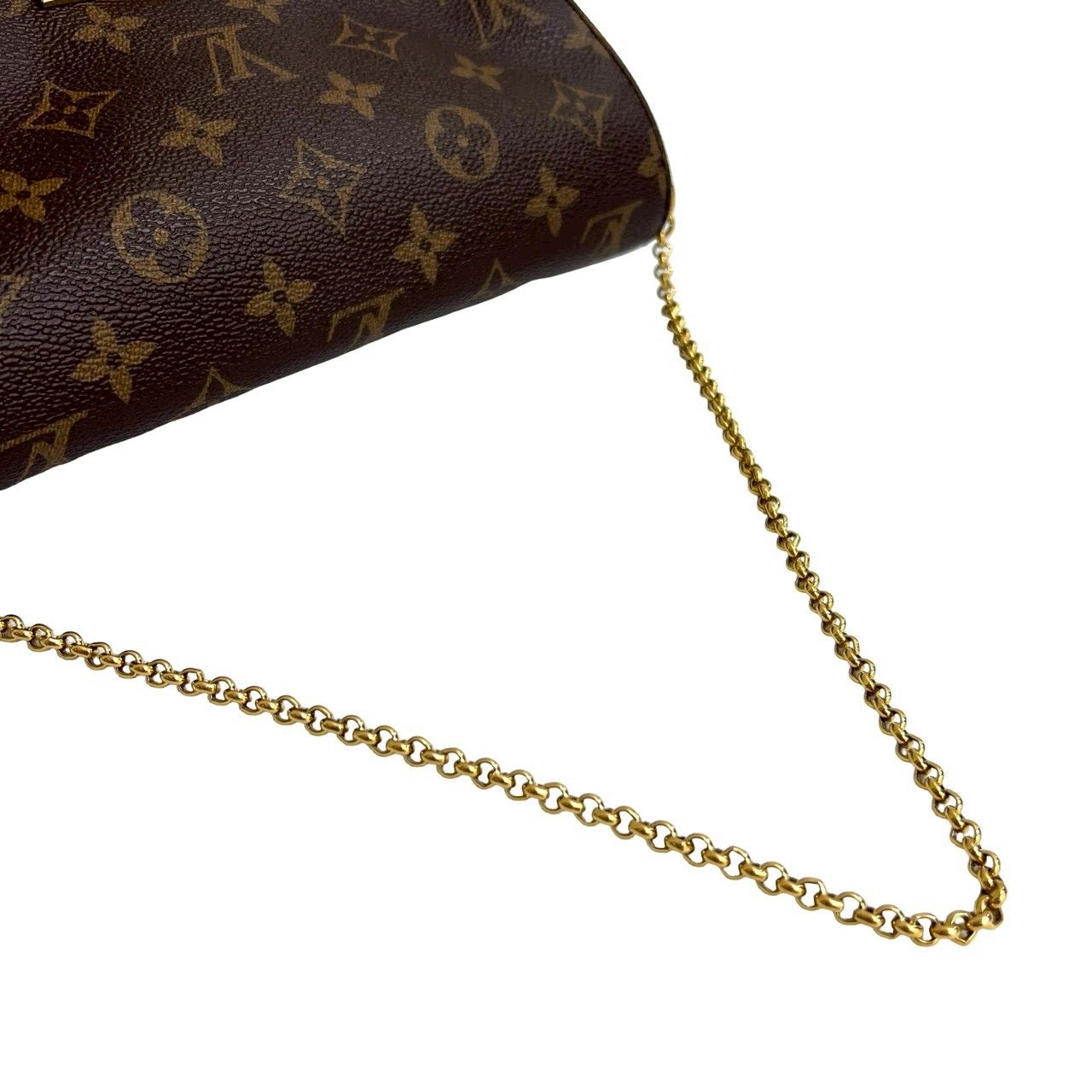 Louis Vuitton Favorite PM Monogram Leather 2-Way Shoulder Bag Brown — view 4