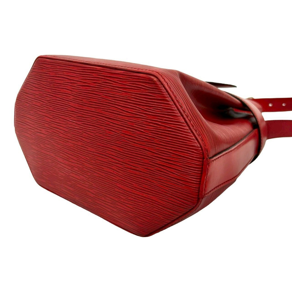 Louis Vuitton Vintage Sac Depot Epi Leather Shoulder Bag Tote Red — view 8