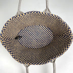 Hermes Pannier Bus PM Linen Blue Beige Tote — view 7