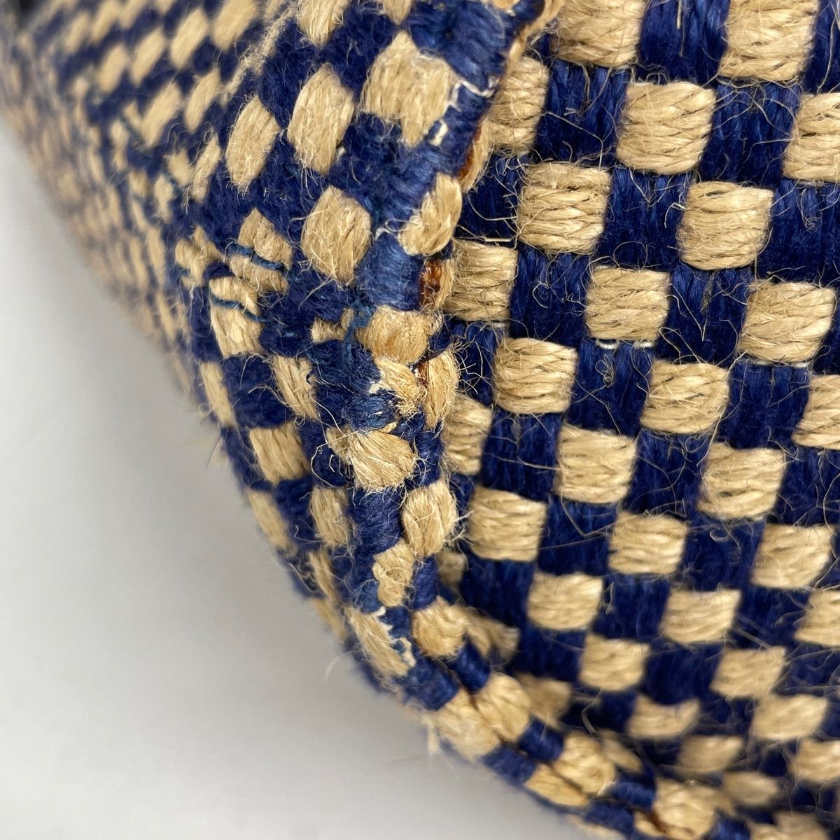 Hermes Pannier Bus PM Linen Blue Beige Tote — view 3
