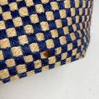 Hermes Pannier Bus PM Linen Blue Beige Tote — view 4