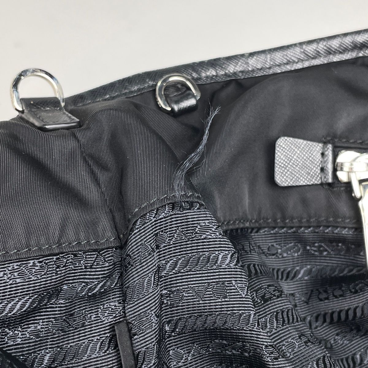 Prada Tote Nylon Nero — view 7