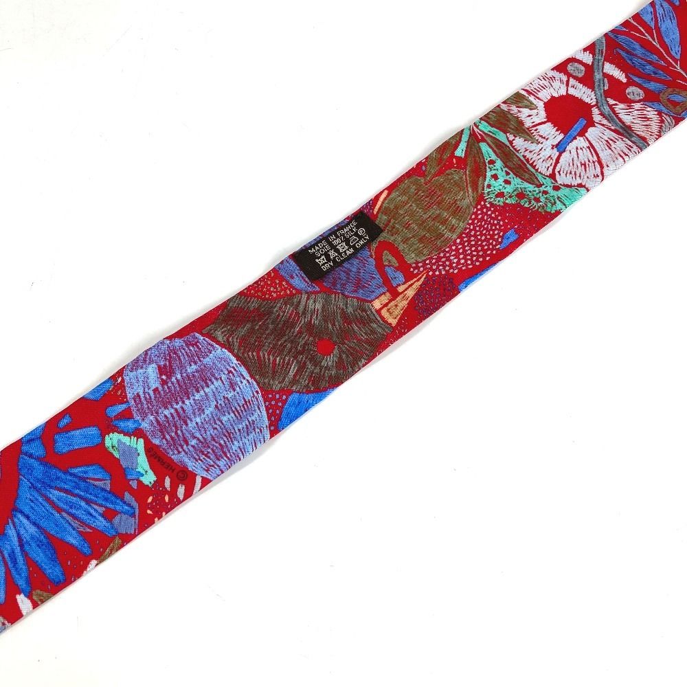 Hermes Scarf Twilly Tiri Silk Red — view 6