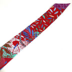 Hermes Scarf Twilly Tiri Silk Red — view 7