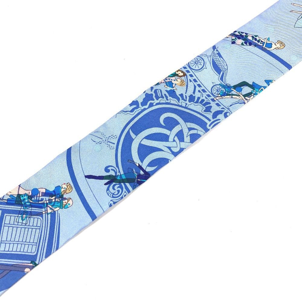Hermes Scarf Twilly Silk Light Blue — view 3