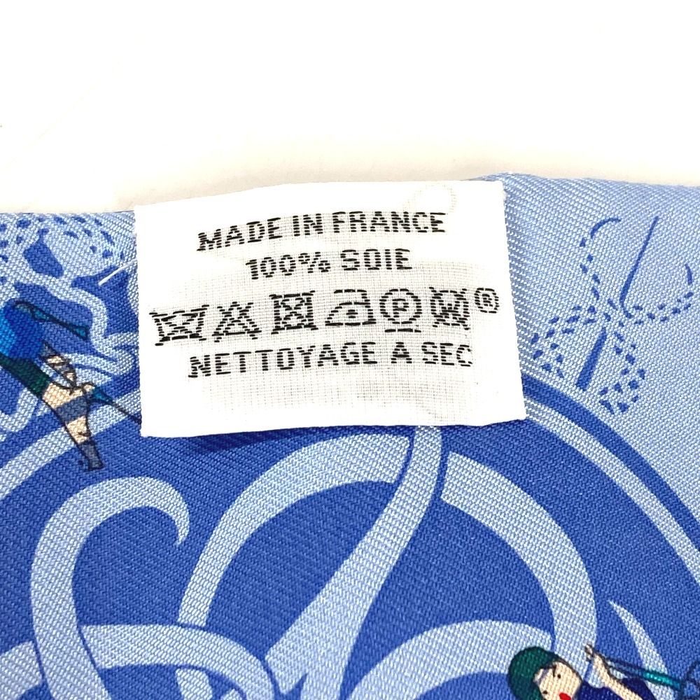 Hermes Scarf Twilly Silk Light Blue — view 8
