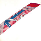 Hermes Scarf Twilly Tiri Silk Red — view 7