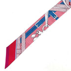 Hermes Scarf Twilly Tiri Silk Red — view 2