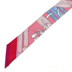 Hermes Scarf Twilly Tiri Silk Red — view 5