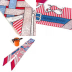 Hermes Scarf Twilly Tiri Silk Red — view 9