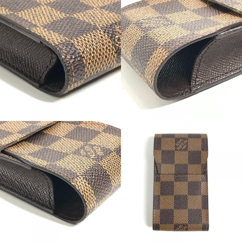 Louis Vuitton Cigarette Case Etuy Damier Canvas Ebene Brown — view 7