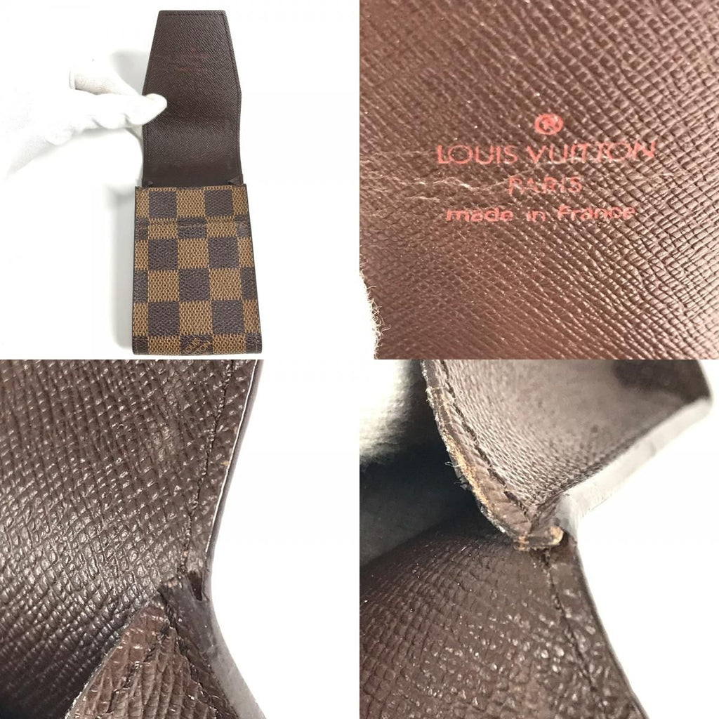 Louis Vuitton Cigarette Case Etuy Damier Canvas Ebene Brown — view 8