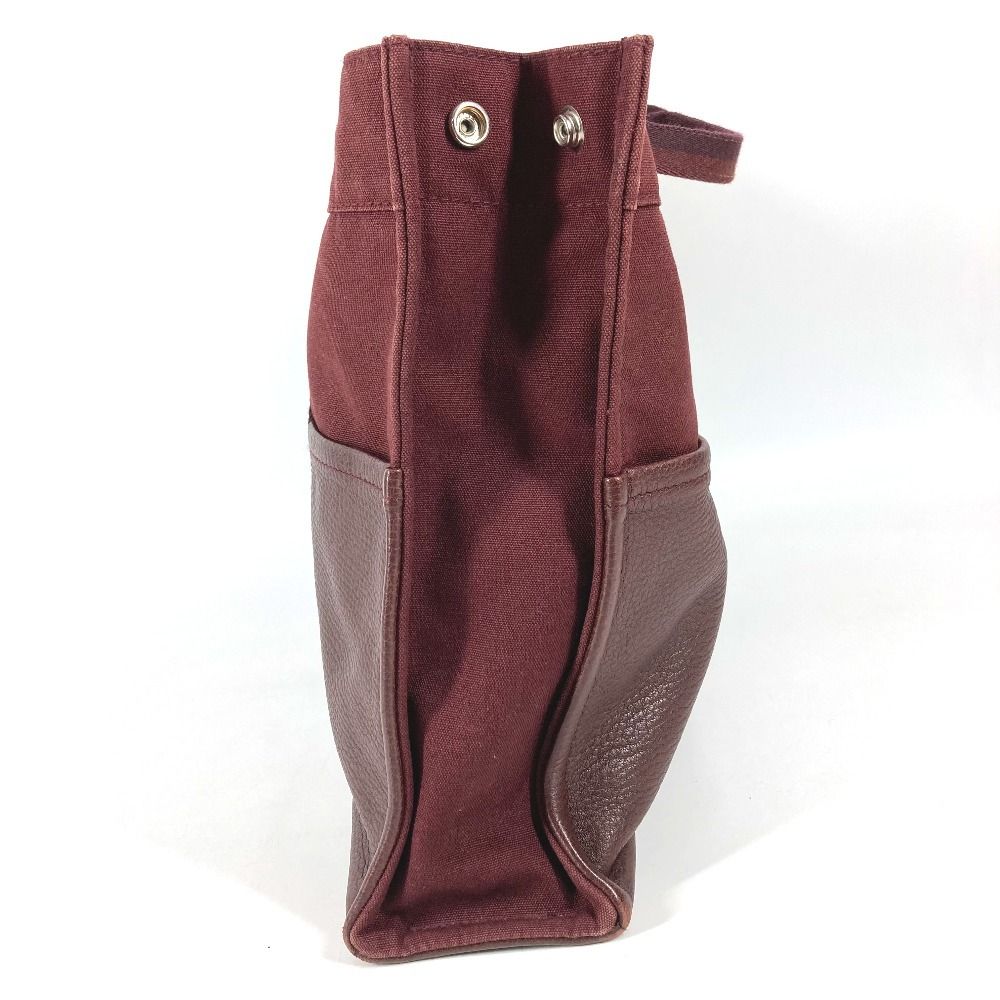 Hermes Handbag Fourre Tout MM Cotton Wine Red — view 3