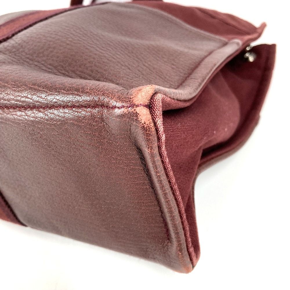Hermes Handbag Fourre Tout MM Cotton Wine Red — view 6