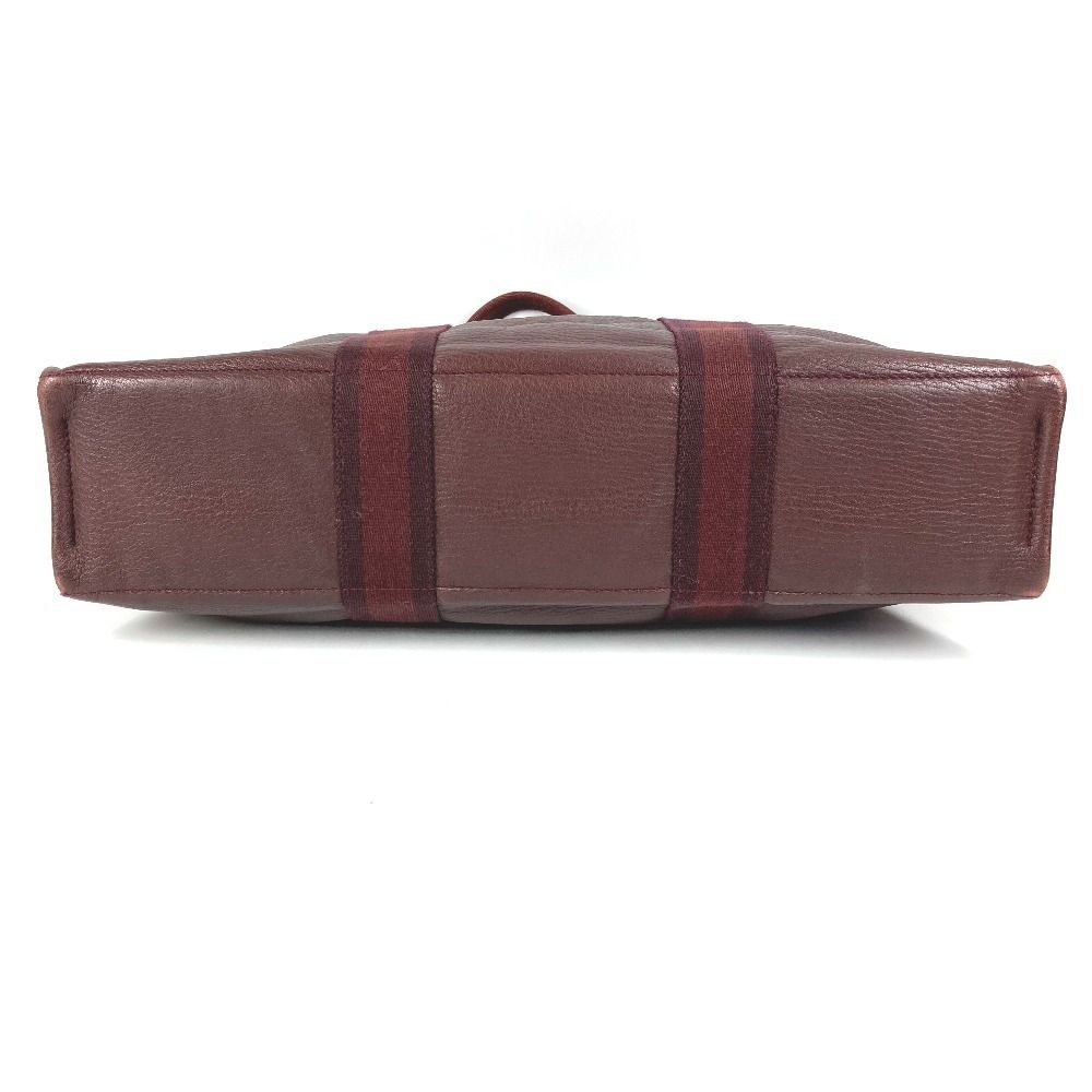 Hermes Handbag Fourre Tout MM Cotton Wine Red — view 5