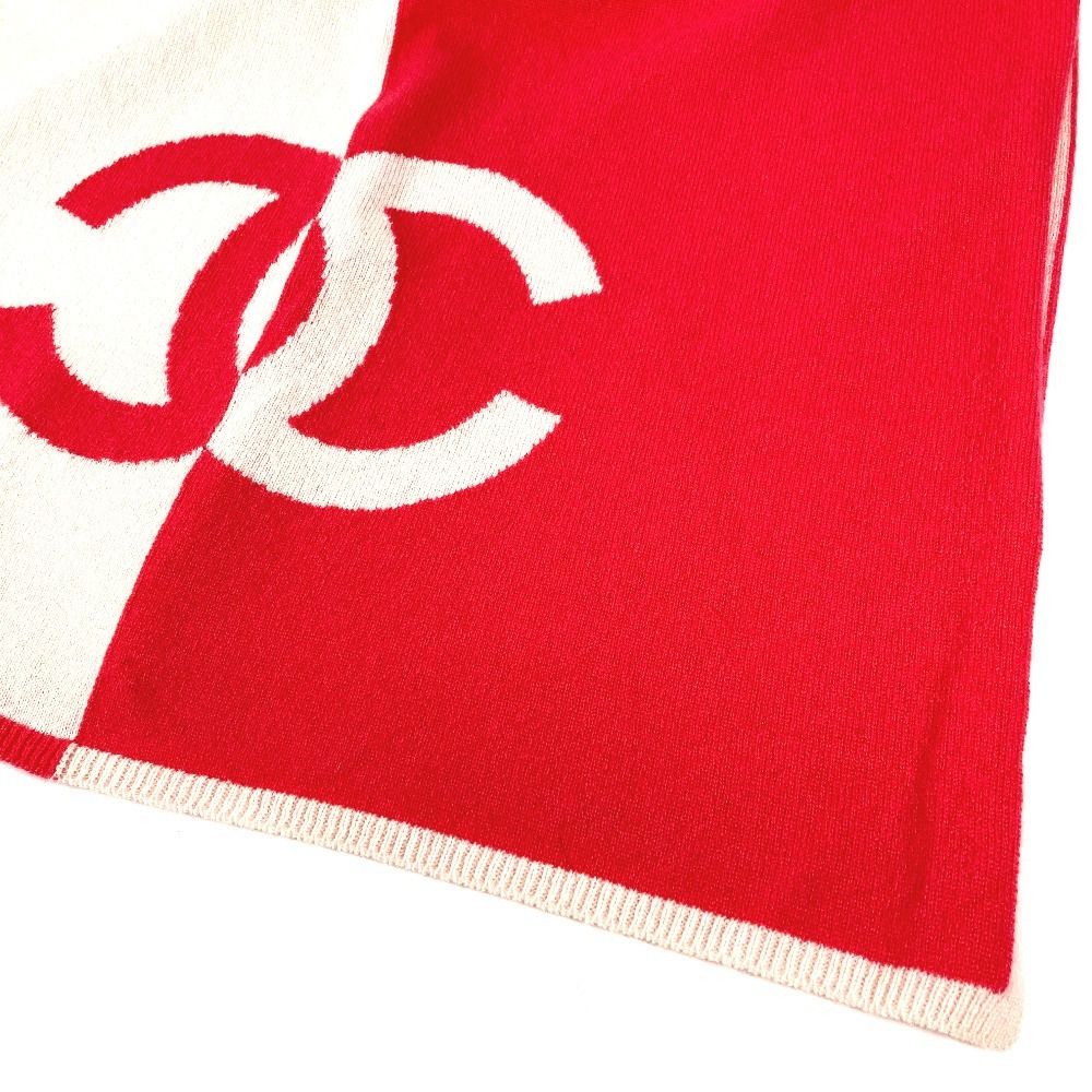 Chanel Scarf CC Logo Bicolor Cashmere Pink — view 5