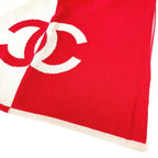 Chanel Scarf CC Logo Bicolor Cashmere Pink — view 5