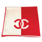 Chanel Scarf CC Logo Bicolor Cashmere Pink