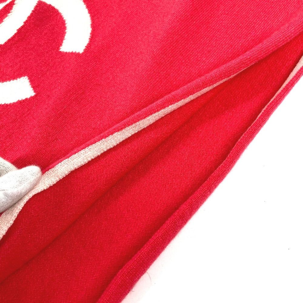 Chanel Scarf CC Logo Bicolor Cashmere Pink — view 4