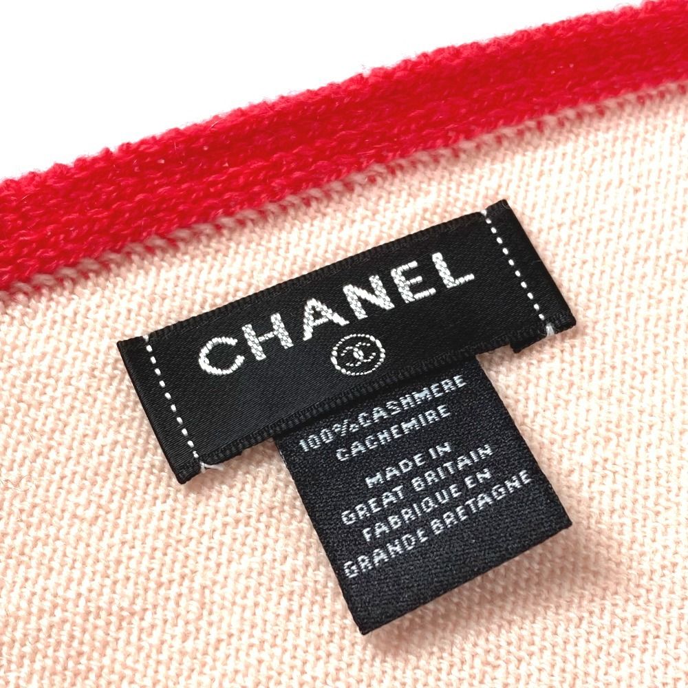 Chanel Scarf CC Logo Bicolor Cashmere Pink — view 8