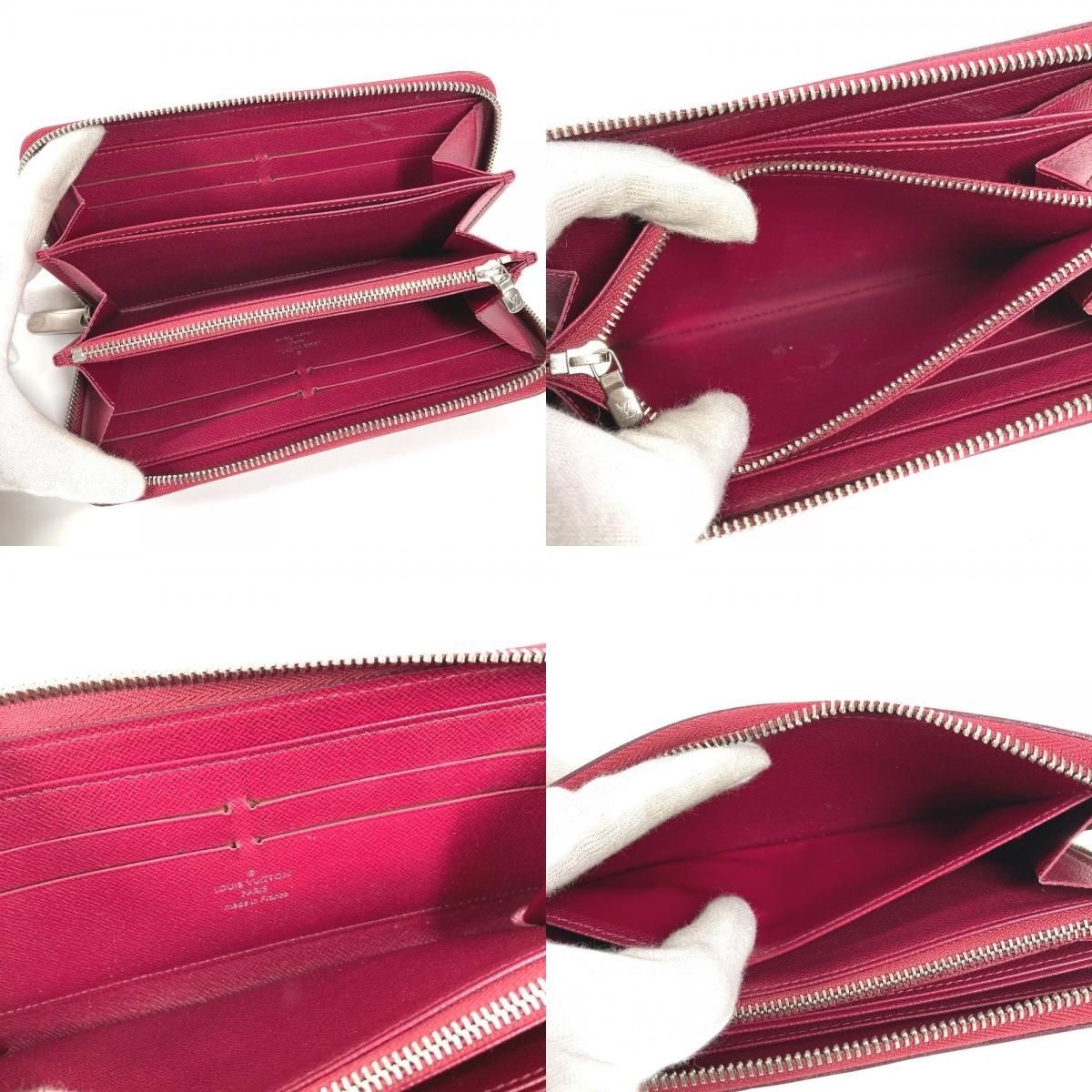 Louis Vuitton Wallet Zippy Epi Leather Fuchsia Purple Pink — view 8