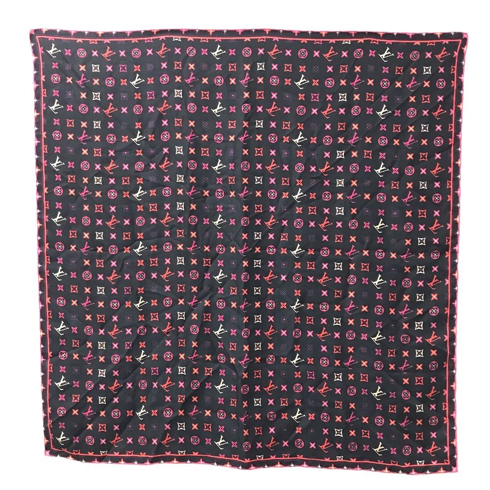 Louis Vuitton Scarf LV Logo Silk Multicolor