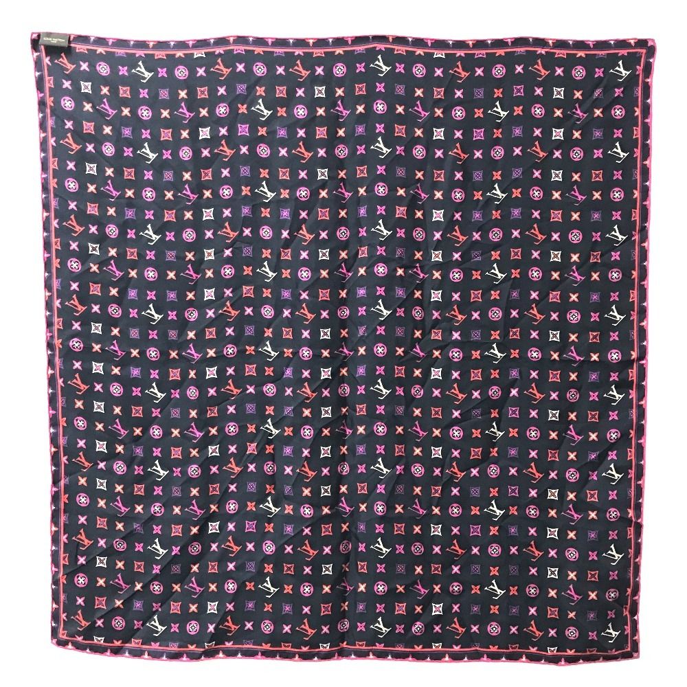 Louis Vuitton Scarf LV Logo Silk Multicolor — view 6