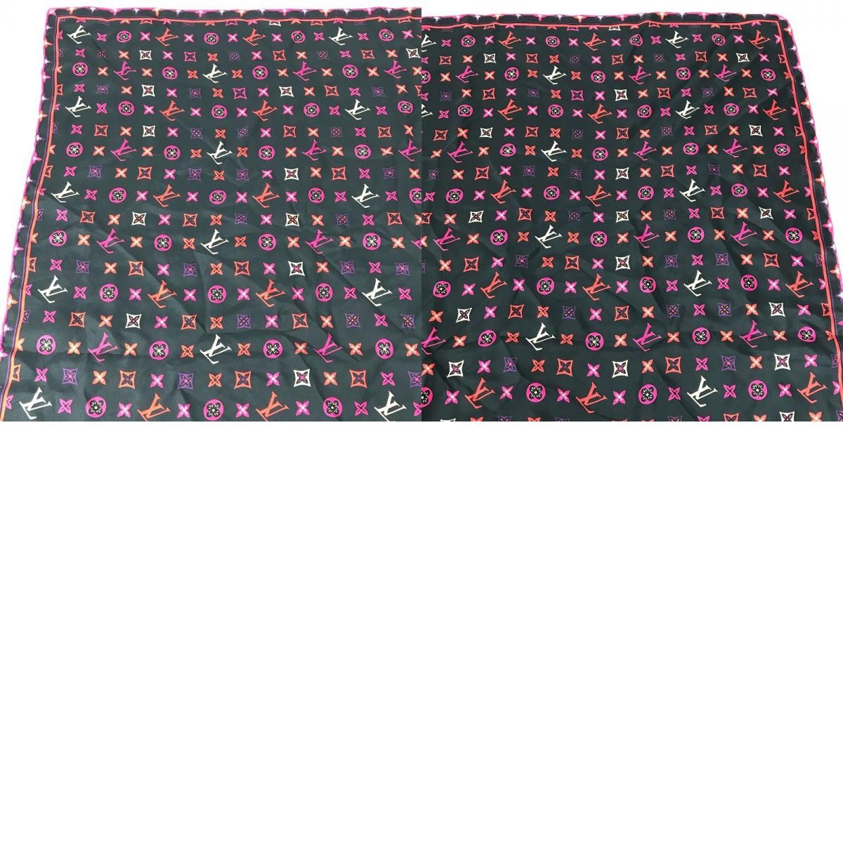 Louis Vuitton Scarf LV Logo Silk Multicolor — view 9