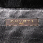 Louis Vuitton Boots Long Wedge Sole Fur Decoration Side Zip Shoes 36 Black — view 6