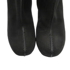 Louis Vuitton Boots Long Wedge Sole Fur Decoration Side Zip Shoes 36 Black — view 8